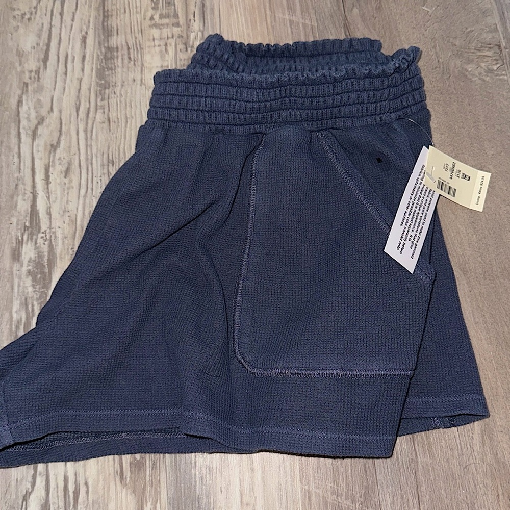 Aeropostale waffle shorts in navy blue